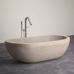 LUSSO STONE GALALA MOCCA LARGE DOUBLE ENDED MARBLE BATH 1800 X 900 - Products