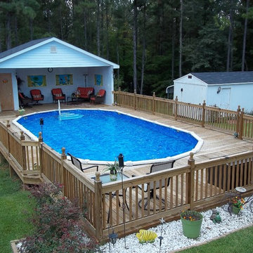 Aboveground Pools Installed by Brown's Pools & Spas