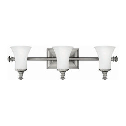 Antique Nickel 3 Light Bathroom Lighting by Hinkley Alice - Lighting