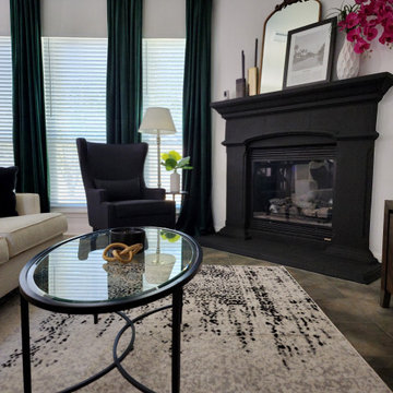 Sophisticated Glam Living and Dining Rooms