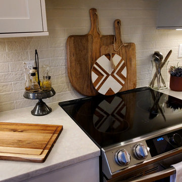 Country Kitchen with Custom Paint and Rift White Oak Highlights