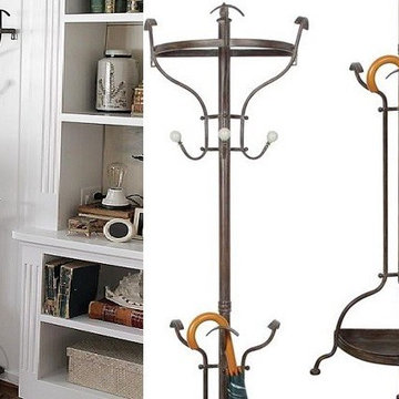 Wall Mounted Metal Coat Tree