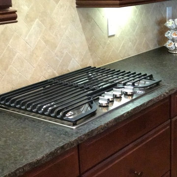 Honed granite kitchen
