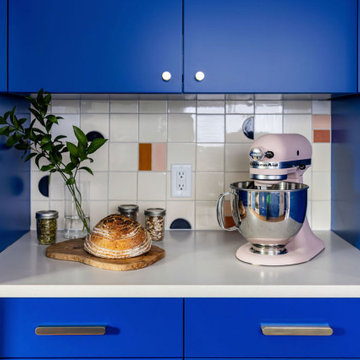 Retro Cobalt Kitchen