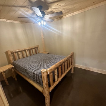 Rustic Cabin Basement Addition in Townsend