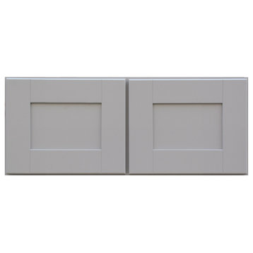 Sunny Wood GSW3012-A Grayson 30"W x 12"H Double Door Wall Cabinet - Dove Gray