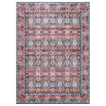 Boho Patio Collection Multi 8' x 10' Rectangle Indoor/Outdoor Area Rug