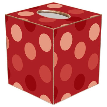TB1569 - Giant Red Dots Tissue Box Cover