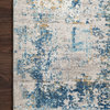 Sienne Rug, Gray and Blue, 5'3"x7'8"