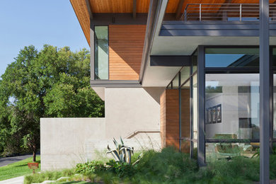 Example of a trendy exterior home design in Austin