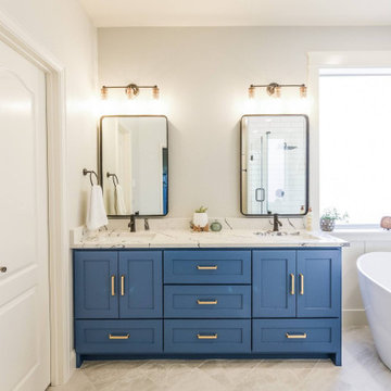 Serene Azure Bathroom