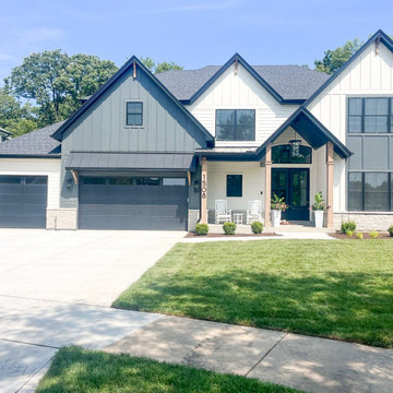 Modern Farmhouse Modified Hampton | Oak Bluff Estates Lemont, IL