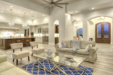 Inspiration for a transitional living room remodel in Phoenix