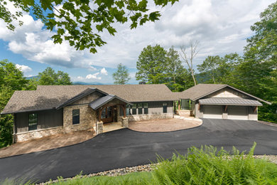 Example of a minimalist exterior home design in Other