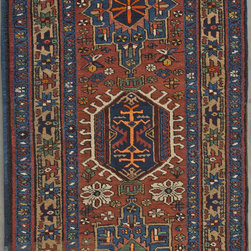 Persian Karaja (Gharajeh) runner 2'9 X 14'5 - Area Rugs