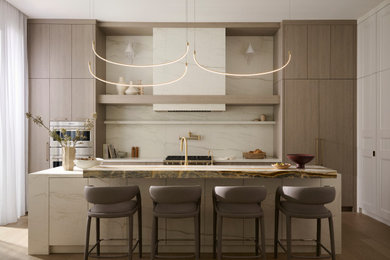 Example of a trendy kitchen design in Toronto