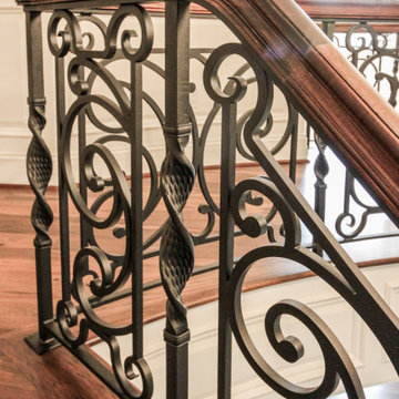 Project #74 | Circular Staircase with Hand-Forged Metal Panels