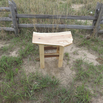 Silver Maple End Table with Black Walnut Accents