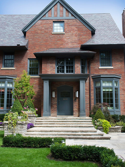 Gray And Red Brick Houzz