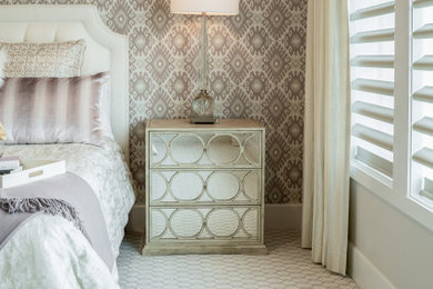 Elegant bedroom photo in Orange County