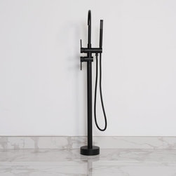 LUSSO NOIR LUXE SERIES FLOORSTANDING BATH SHOWER MIXER TAP MATT BLACK - Products
