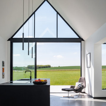 Listed Building repairs and contemporary extension  Great Eversden