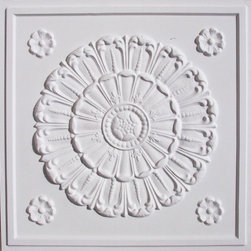 151 White Matte Faux Tin Ceiling Tiles 24x24 - Ceiling Tile