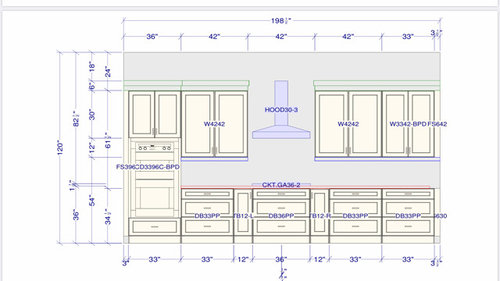 36 wall kitchen cabinet heights