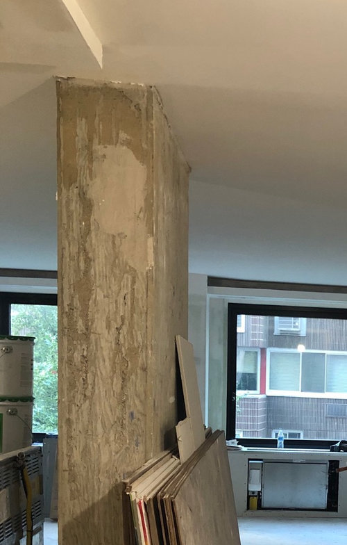 How to refinish an interior concrete column