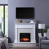 Jacksdale Electric Media Fireplace - White