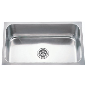 Stainless Steel 30" 18-Gauge Single Bowl Rectangle Undermount Utility Sink