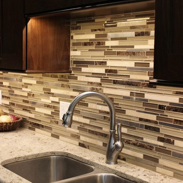 Port Byron, IL- Transitional Kitchen With Rich Dark Cabinets and Quartz Counters