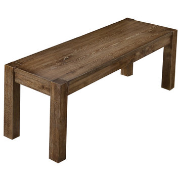 Janet Traditional Driftwood Dining Collection, Dining Bench