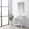 Ivy 30" Single Sink Bathroom Vanity Set, White