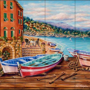 Rita Broughton - Kitchen Backsplash Tile Murals