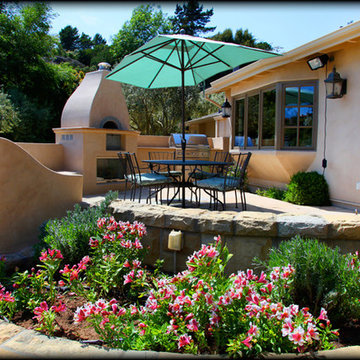 Outdoor Kitchens and sitting areas.