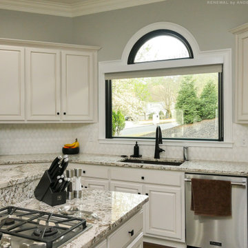 Beautiful Black Windows in Magnificent Kitchen - Renewal by Andersen Georgia