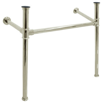 VPB13686 Fauceture Stainless Steel Console Sink Legs, Polished Nickel