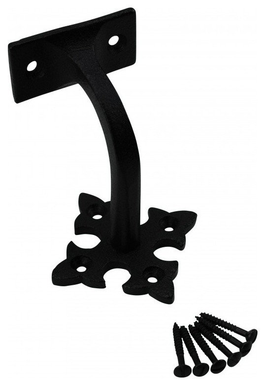 thumbnail interactive-video image 1 of STRAIGHT HANDRAIL BRACKET BLACK | Handles Inc Cape Town 1 of 13