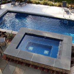 Concrete Spa with Automatic Cover- 2014 APSP Midwest Gold Award - Products