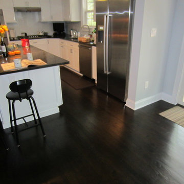 East Hampton new construction - Red Oak stained Ebony