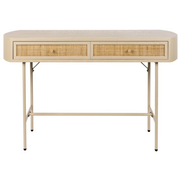 Beige Console Table With Drawers, DF Amaya