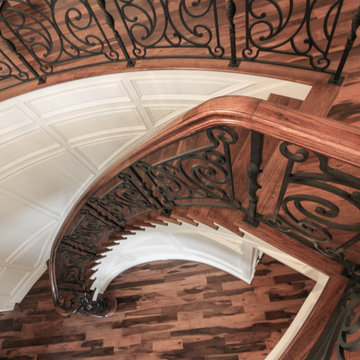 Project #74 | Circular Staircase with Hand-Forged Metal Panels