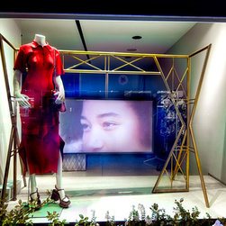 Geometric window TV display at Stella McCartney - Products