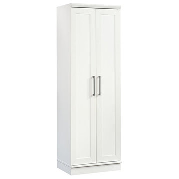 Sauder Homeplus Engineered Wood Storage Cabinet in White Finish