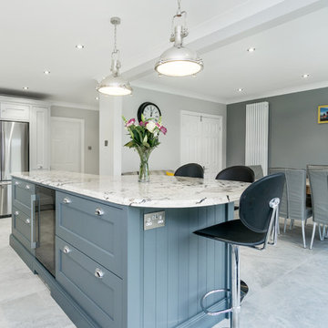 Two tone kitchen in a classic shaker style