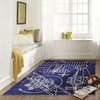 Lil Mo Hipster Polyester, Hand-Tufted Rug, Navy, 4'x6'