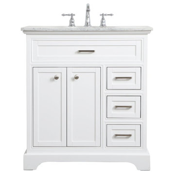 Elegant VF15032WH 32"Single Bathroom Vanity, White