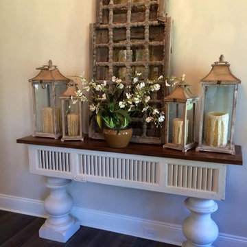 Custom console and mirror