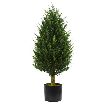 3' Cypress Tower Artificial Tree UV Resistant
